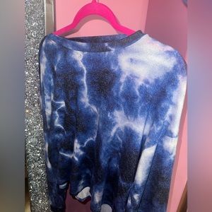 Blue print set 💙 sweater and joggers size M